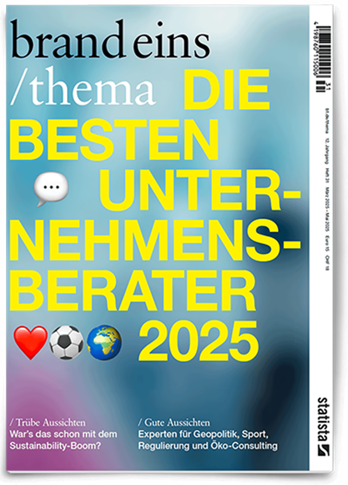 brand eins thema Best Management Consultants 2025 magazine cover.